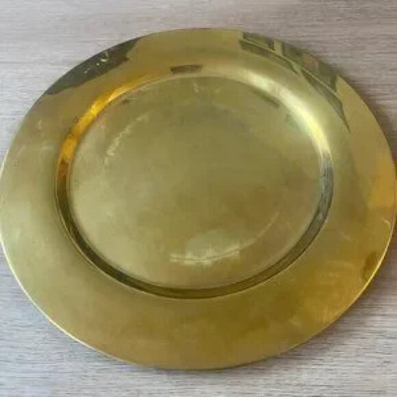 Mid-Century Danish Brass Coaster Dining Plates from Stelton, Set of 8 - Picture 5 of 10